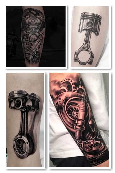 Значення татуювань поршні, двигун, мотор