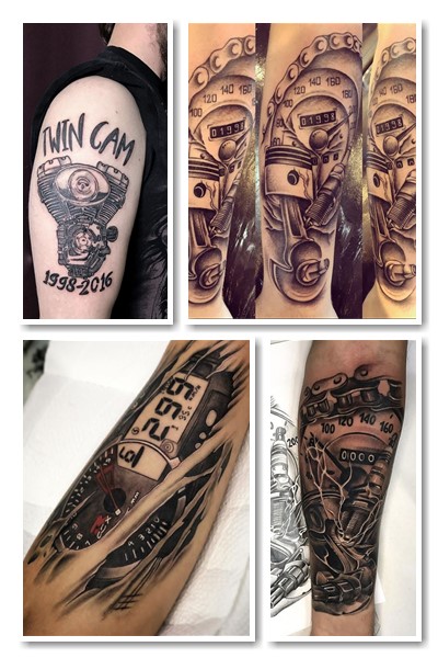 стилі тату поршні