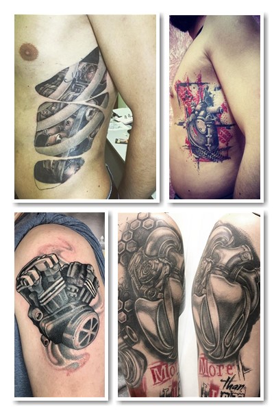 Стилі тату мотор