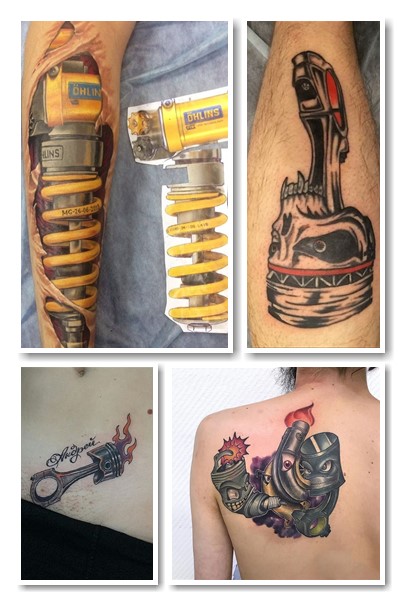 тату поршні, тату двигун та тату мотор