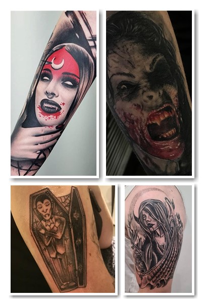 Види та стилі татуювань вампір