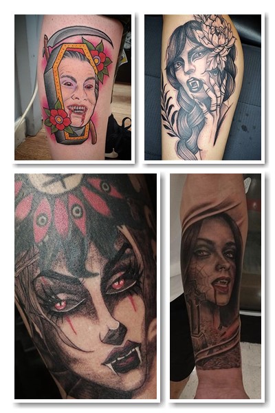 стилі татуювань з вампірською тематикою