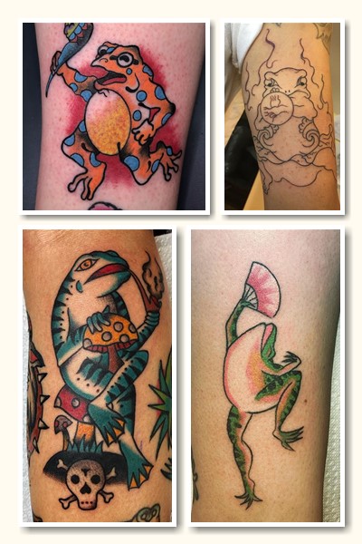 Що символізує жаба тату