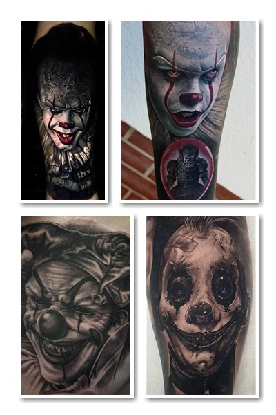 Образ клоуна в тату