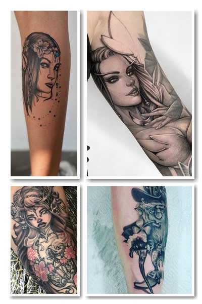 жіночі і чоловічі тату ельф