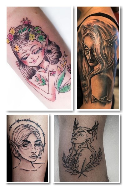 Варіанти малюнку Тату ельф