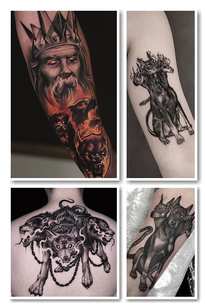 цербер тату