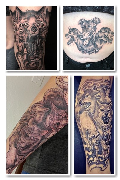 чоловіче тату цербер