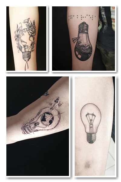 Значення татуювань лампа, лампочка