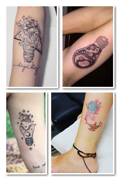 Значення тату лампочка для чоловіків та жінок