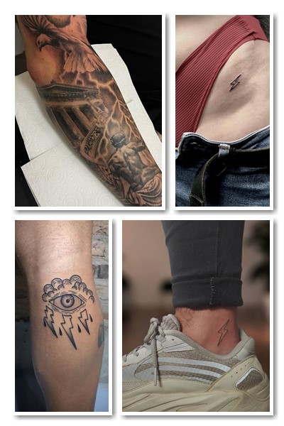 тату блискавка символізм