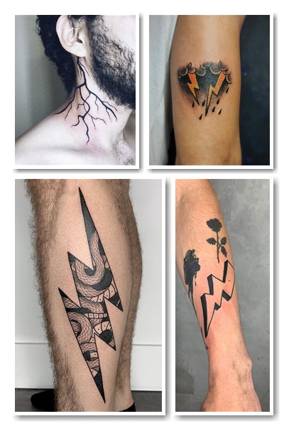 Жінки наносять татуювання з блискавкою