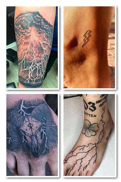 як можна зобразити Татуювання блискавка 