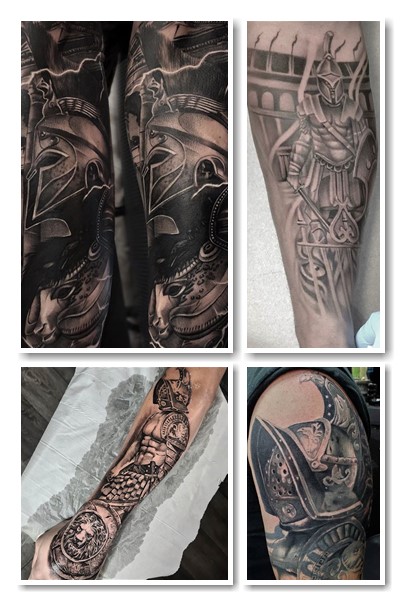 Тату гладіатор – естетичний малюнок