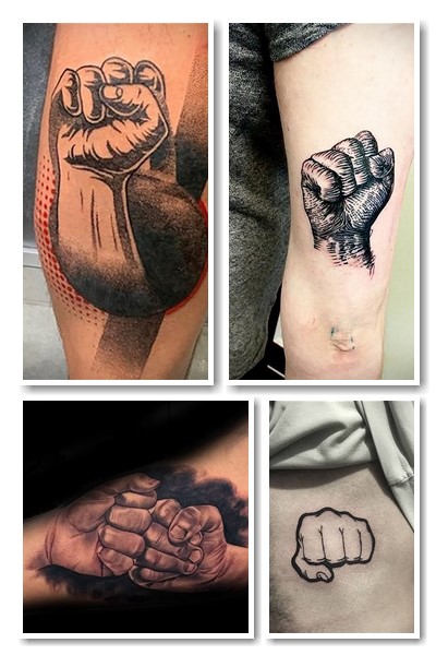 Варіанти та місця нанесення тату кулак