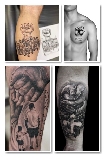 Тату кулак асоціюється з силою