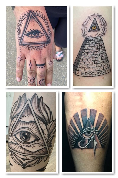 варіанти тату Всевидюче око 