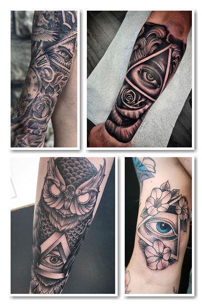 Варіанти малюнку всевидюче око тату 