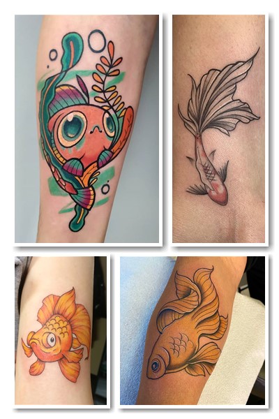 значення тату золота рибка – це спокій