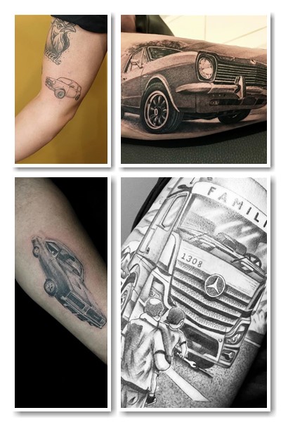 Як краще зобразити на шкірі тату авто