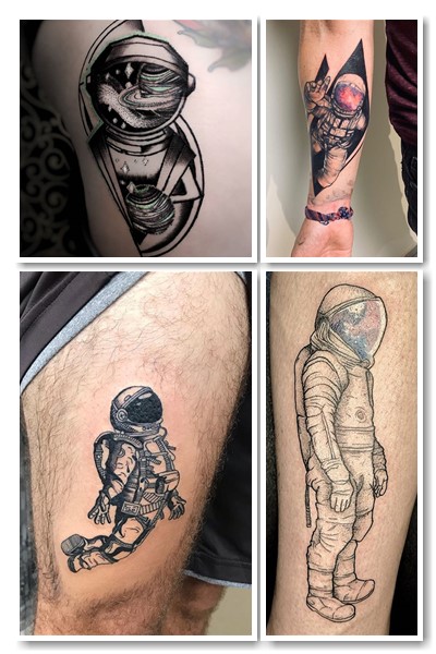 тату космос і космонавт