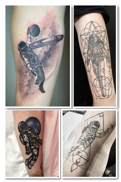варіанти тату космонавт