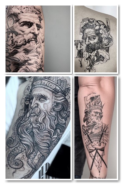 кому підійде Тату Посейдон, тату Нептун та тату Аквамен