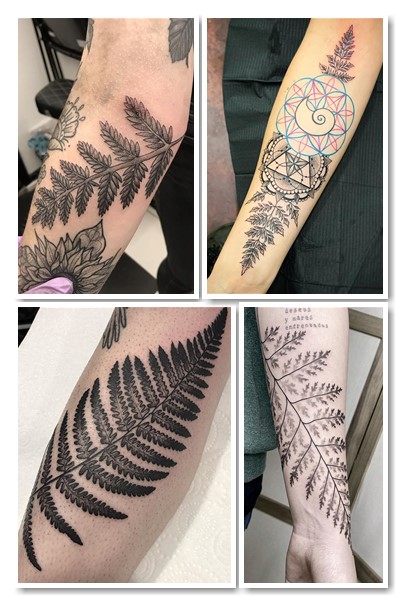 тату лист папороті може виражати любов до загадок