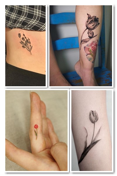 як зобразити татуювання тюльпан
