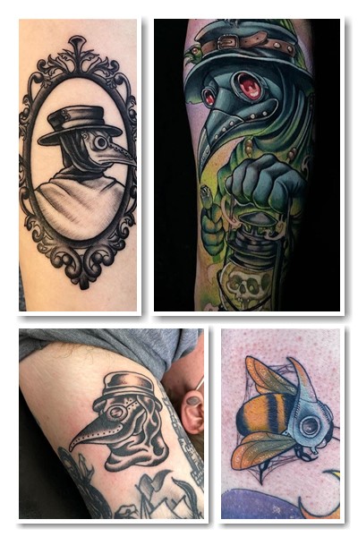 маска чумного лікаря тату