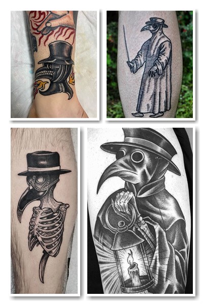 Варіанти зображення Чумний лікар тату 