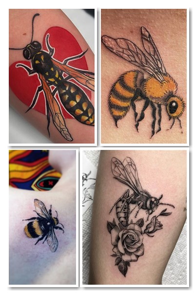 Значення татуювань бджола, оса, джміль