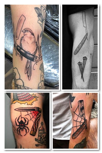 Варіанти малюнку тату бритва