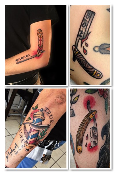 як зобразити тату бритва