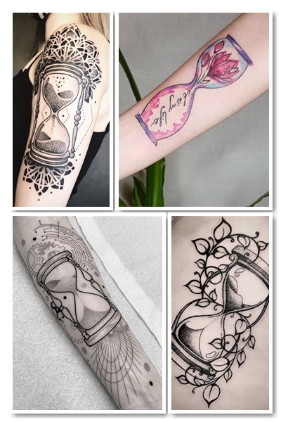 тату пісочний годинник підійде як чоловікам, так і жінкам