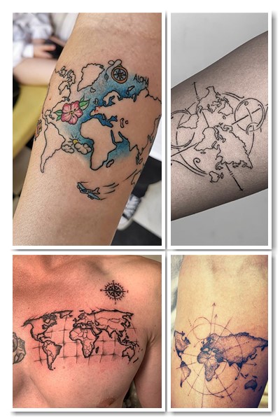 Що означає тату з картою світу