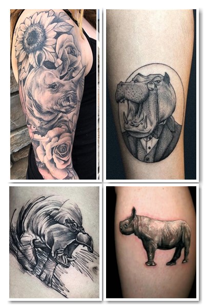 Кому підходить тату носоріг/бегемот