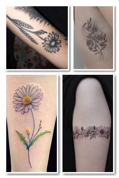 Татуювання ромашка користується популярністю