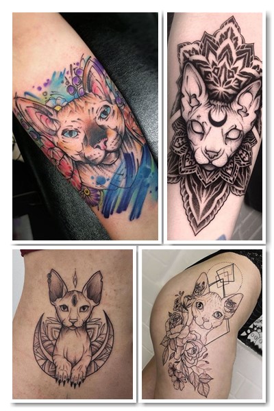 Стилі та місця нанесення тату сфінкс