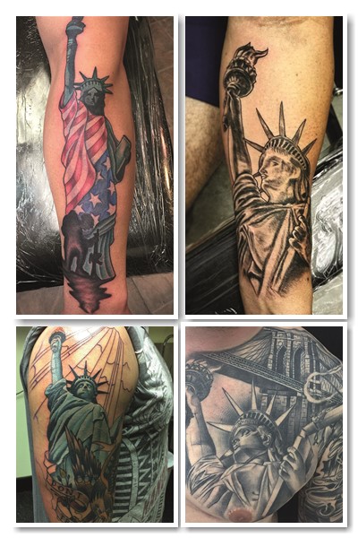 Тату свобода можна втілити не тільки у вигляді статуї