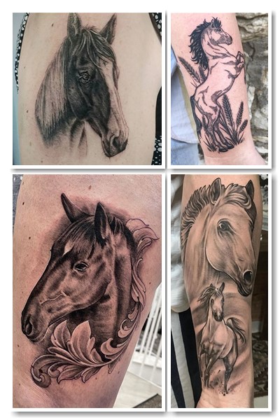Варіанти малюнку тату кінь