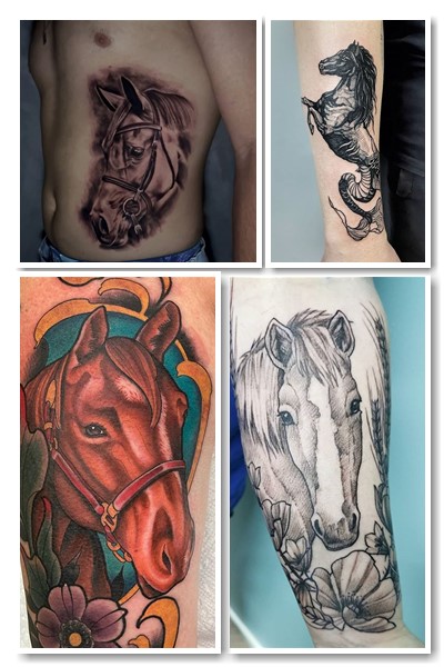Вибір місця нанесення тату кінь