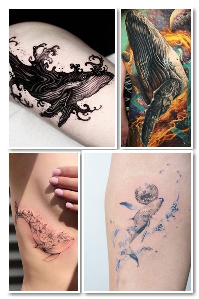 Татуювання кит набивають