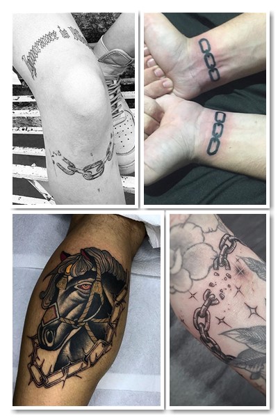 татуювання із зображенням ланцюгів та кайданів