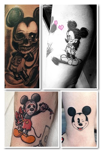 тату зображення Міккі Мауса