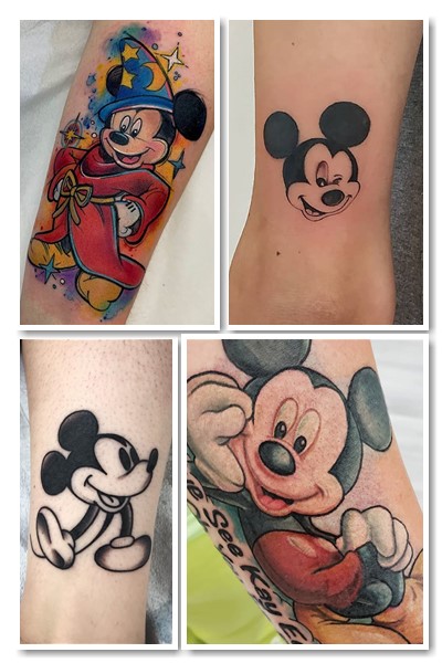 Зображення на тілі Міккі Мауса тату