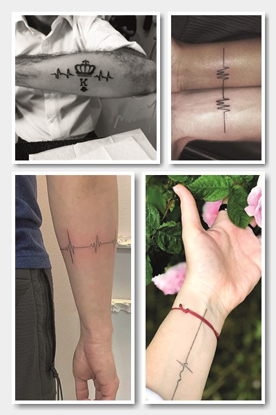 Що означає тату пульс/електрокардіограма