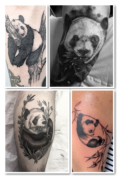 Тату панда – малюнок з позитивним значенням