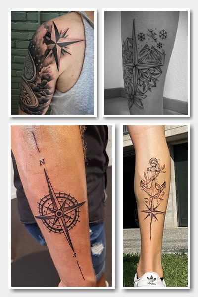 Що символізує роза вітрів тату