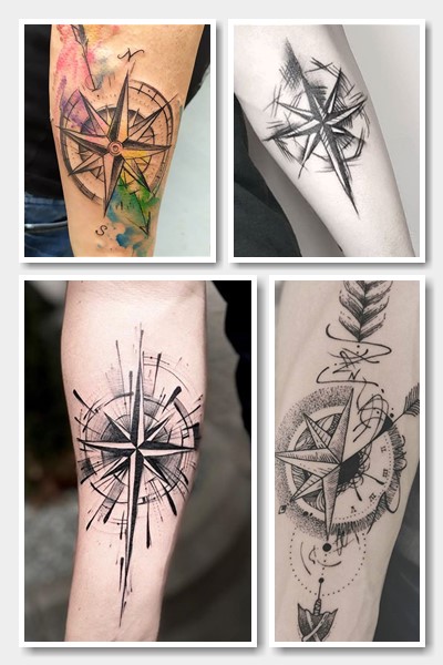 Де набивають татуювання роза вітрів